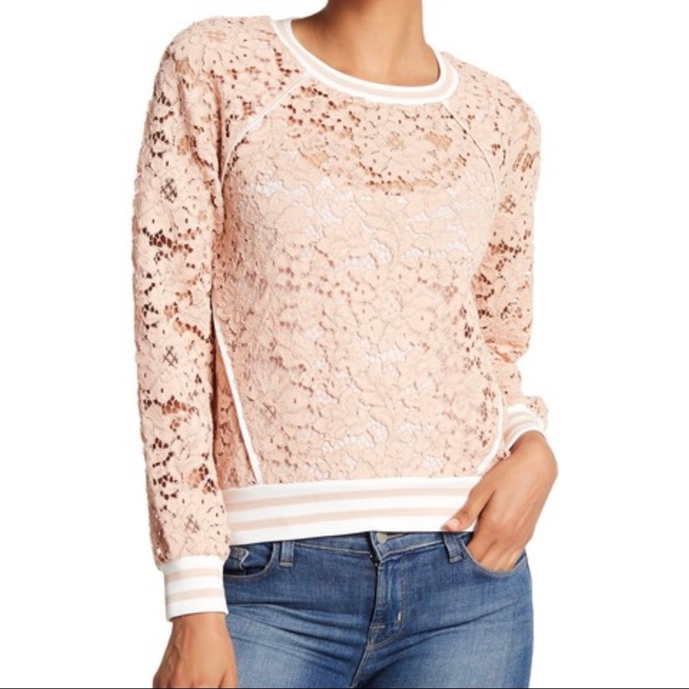 Anthropologie Veronica Beard Jett Lace Top
